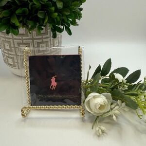 Pink Enamel Horse & Rider Lapel Pin • Gold-Tone Equestrian Gift • New from Macys